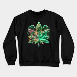 St Patricks Day Weed Crewneck Sweatshirt